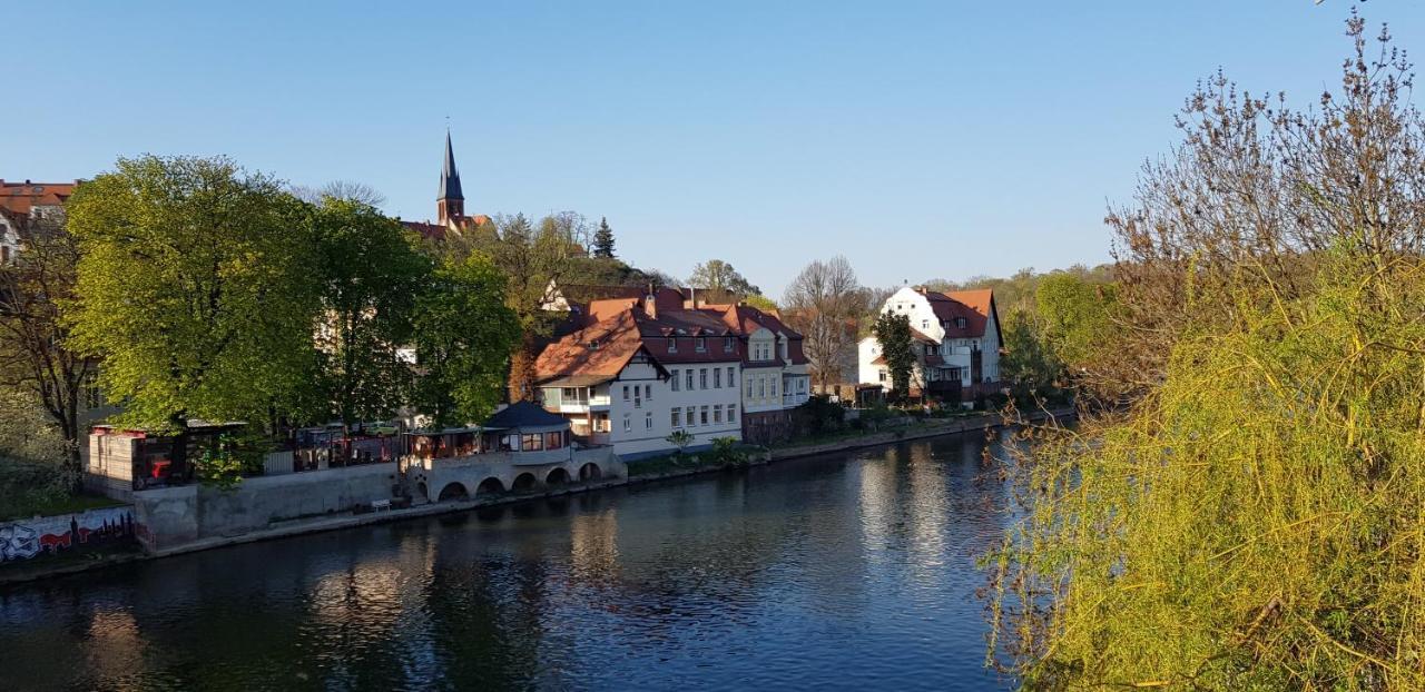 Tipp - Halle Idyllisch Am Fluss Krollwitz Zewnętrze zdjęcie